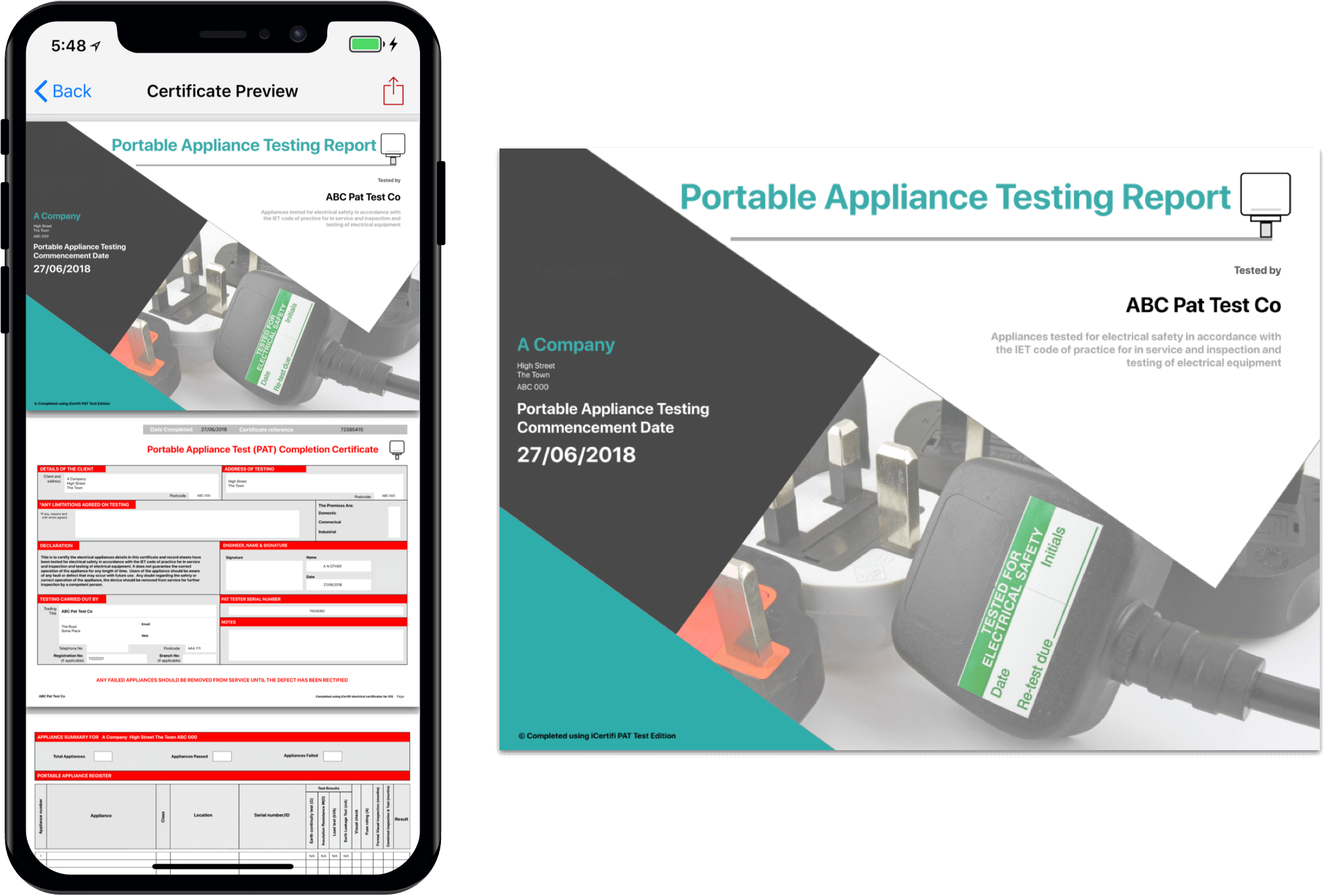 Pat Test Report