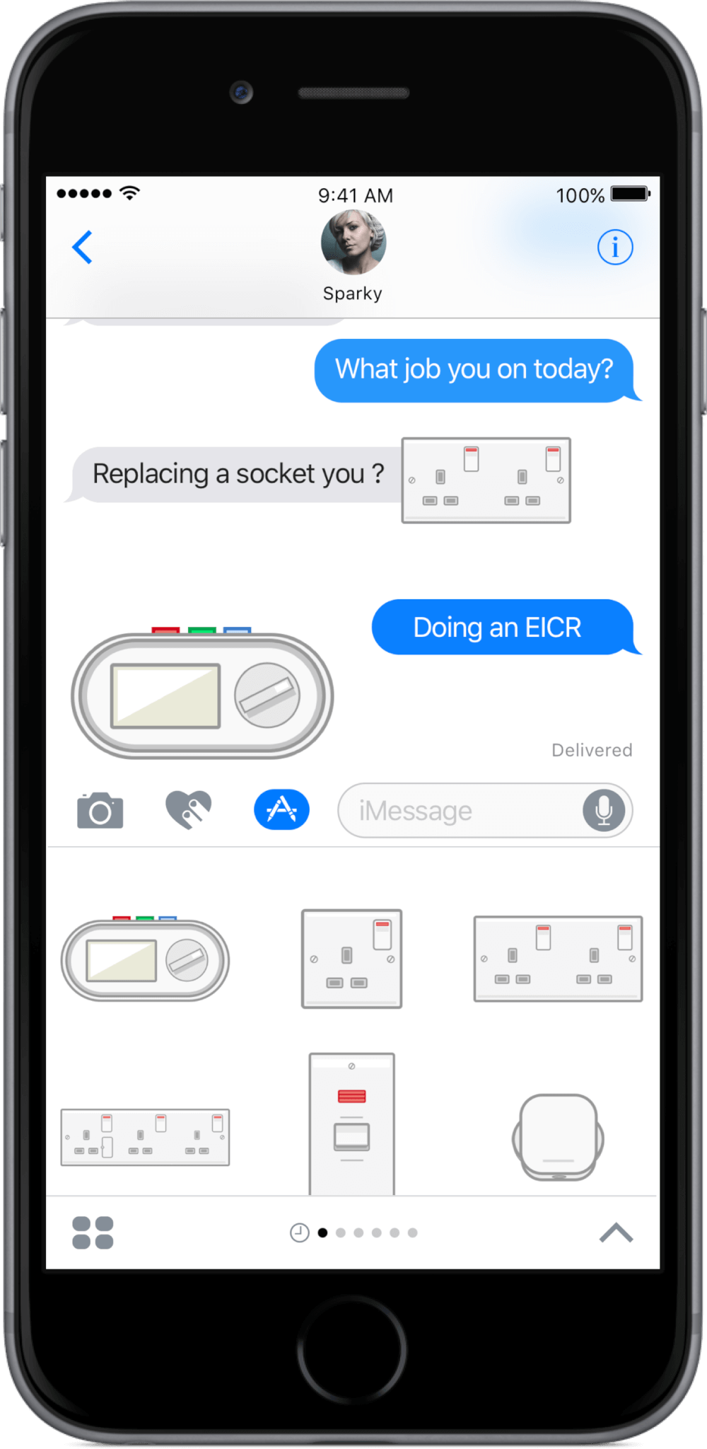 iMessage Electricians Sticker Pack
