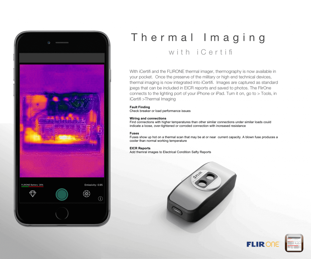 Thermal imaging on iCertifi with Flir one