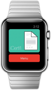 iCertifi on Apple Watch