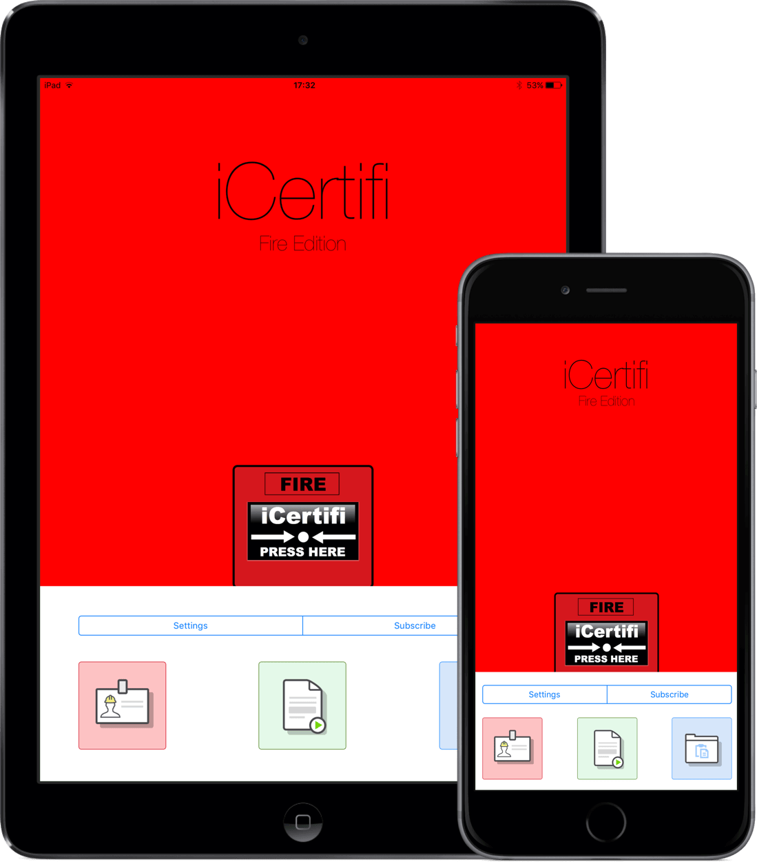 Fire Detection & Emergency Lighting Certificates on iPhone & iPad
