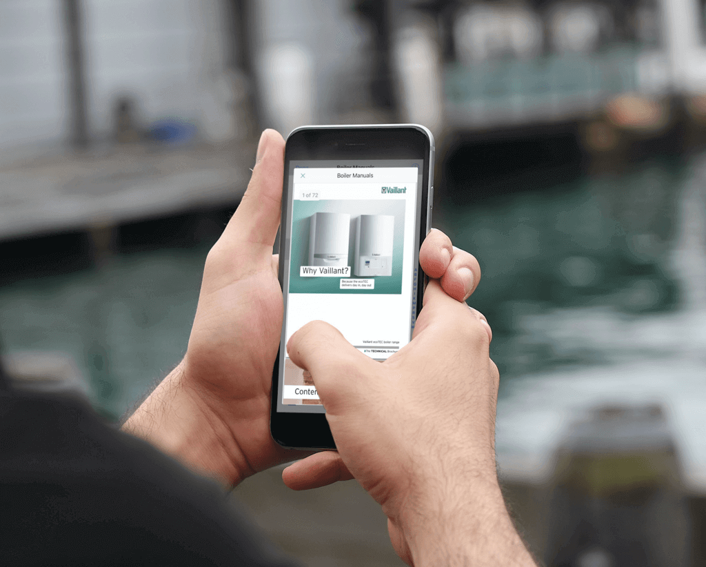 Boiler manuals on iPhone