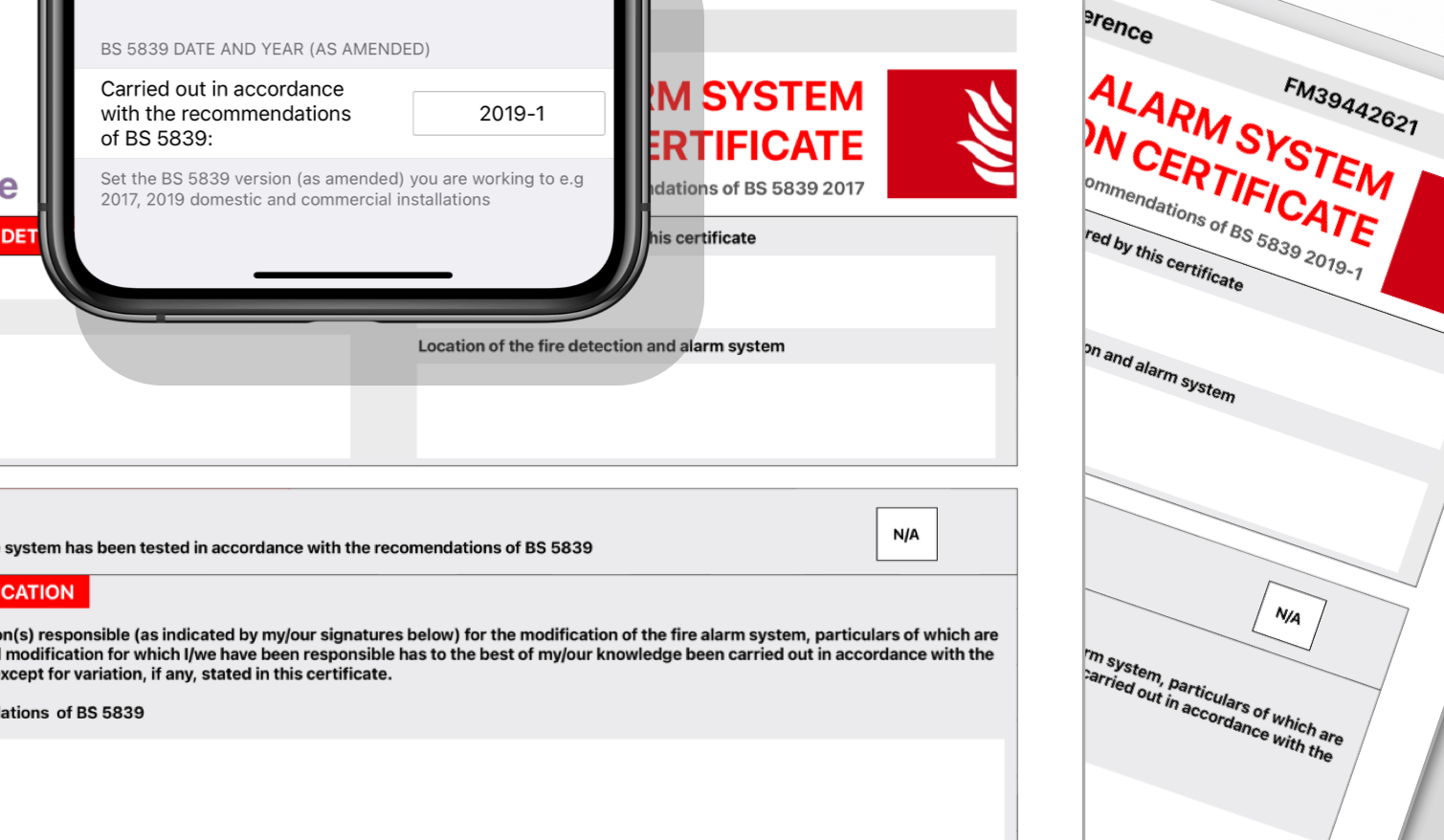 Fire detection certificates