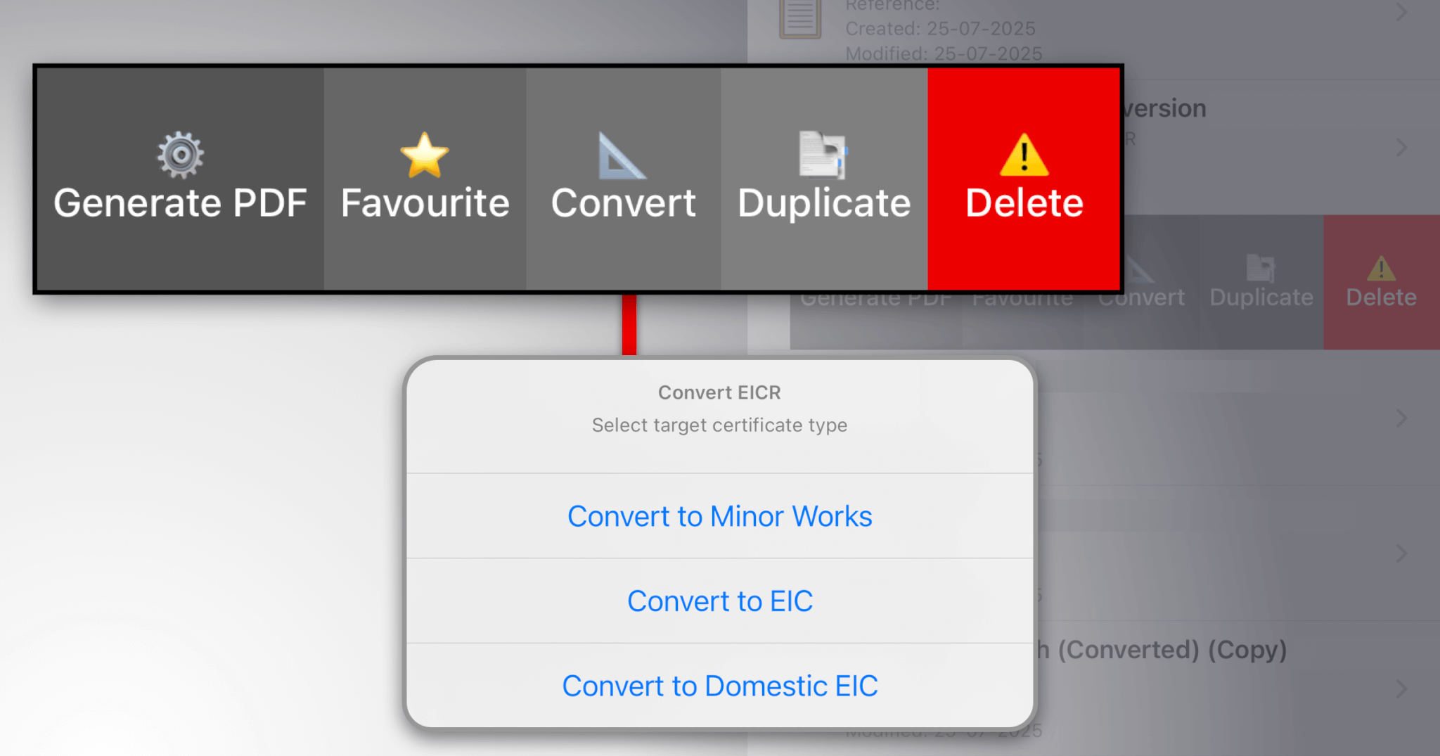 Convert EICR to Electrical Installation Certificates Convert EICR to Electrical Installation Certificates