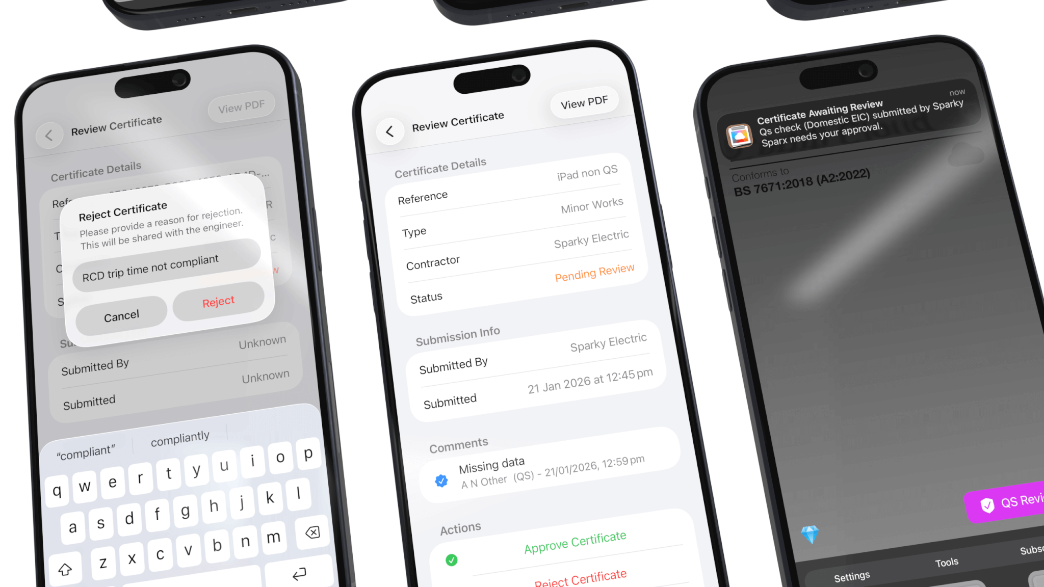iCertifi Cloud remote Qualified Supervisor review and approval