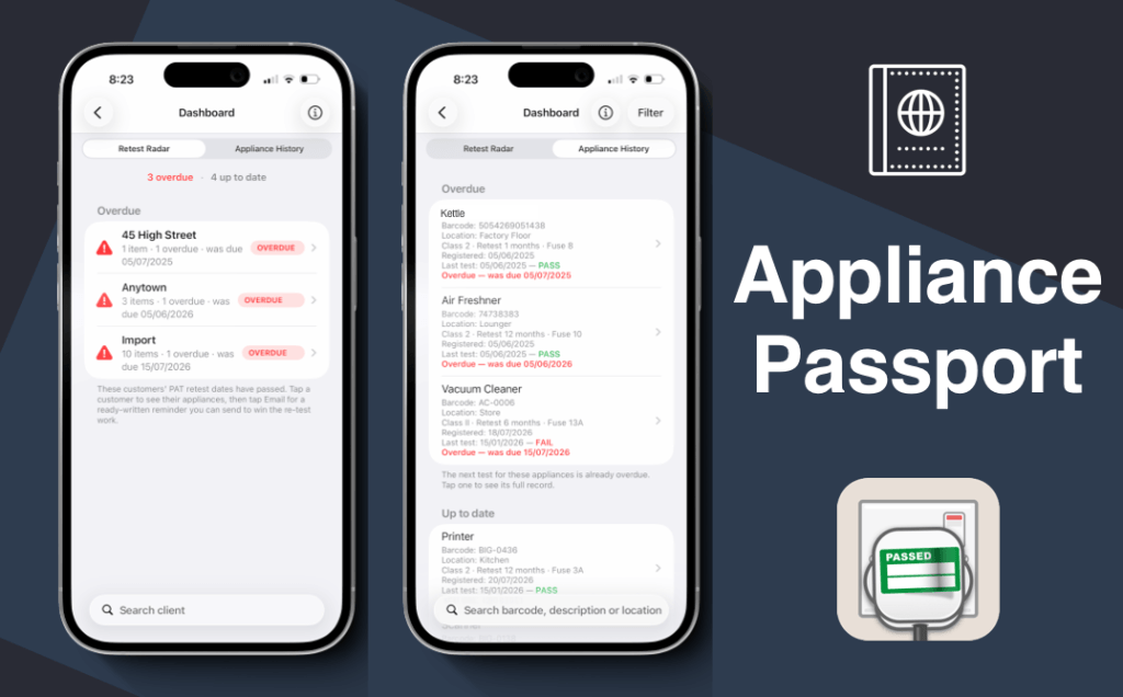 Pat testing app