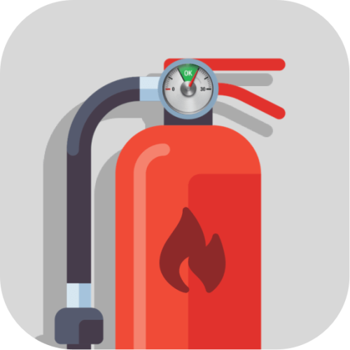 Fire Safe app logo Fire Safe app icon - fire extinguisher servicing app for iPhone and iPad